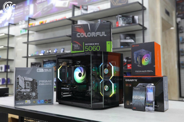 Bộ PC Gaming Intel i5 14600KF, Ram 16GB, SSD 256GB, RTX 5060 8GB [TẶNG MÀN HÌNH]