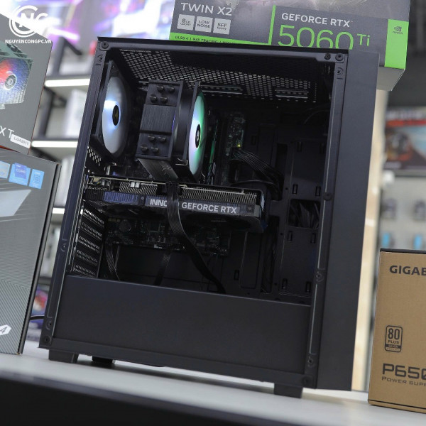 Bộ PC Gaming Intel i5 13400F, Ram 16GB, SSD 256GB, RTX 5060Ti 8GB [TẶNG MÀN HÌNH]