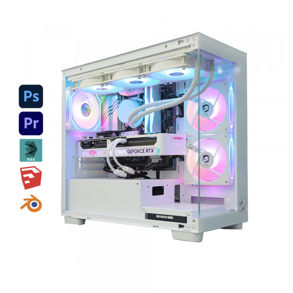 Bộ PC Đồ Hoạ Core i7-14700K, RAM 32GB DDR5, RTX 5070 Ultra White