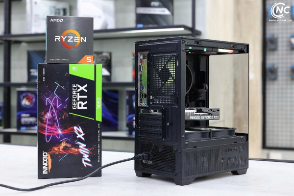 Bộ PC Gaming Ryzen 5 5500, Ram 16GB, SSD 256GB, RTX 3050 6GB [TẶNG MÀN HÌNH]