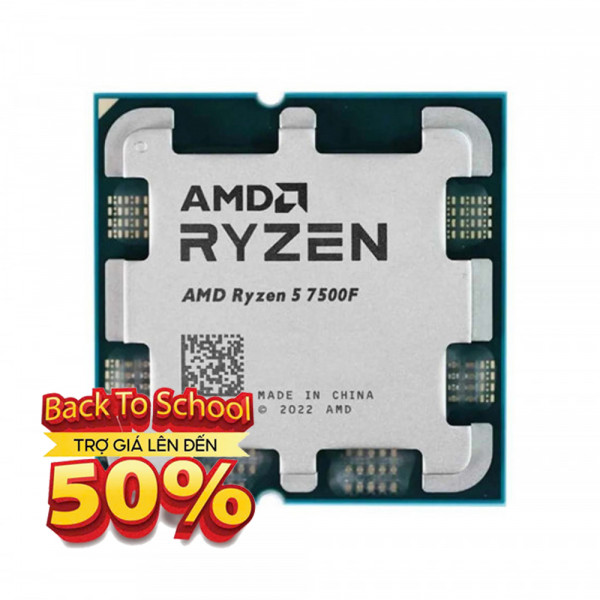 CPU AMD Ryzen 5 7500F TRAY NEW Chính Hãng (3.7 GHz Boost 5.0 GHz | 6 Cores / 12 Threads | 32 MB Cache)