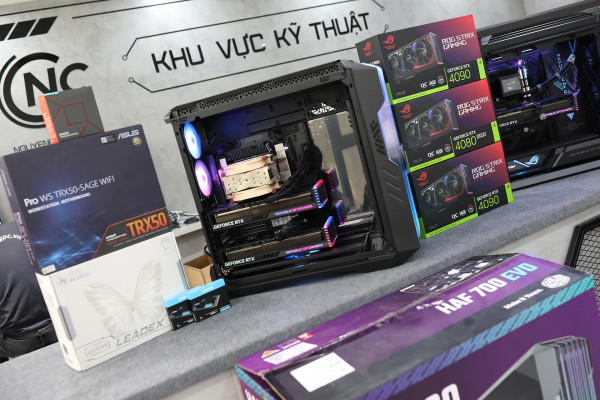 Bộ PC AI Ryzen Threadripper 7960X / Dual RTX 5090 32GB