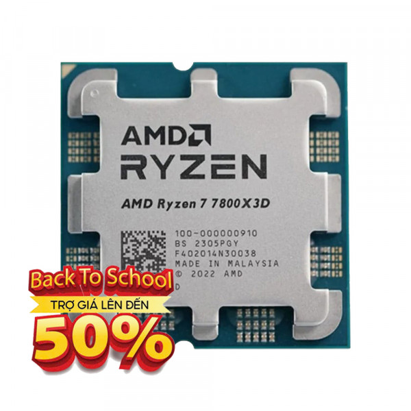 CPU AMD Ryzen 7 7800X3D TRAY NEW (4,2 GHz Boost 5,0 GHz | 8 Cores / 16 Threads | 96 MB Cache| PCIe 5.0)