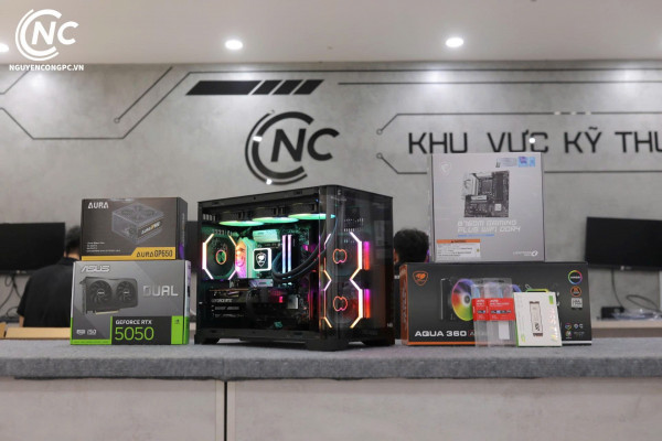 Bộ PC Gaming Intel Core i5-14600K, Ram 32GB, SSD 512GB, VGA RTX 5050 8GB