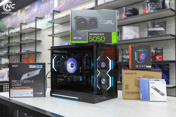 Bộ PC Gaming Intel i5 13400F, Ram 16GB, SSD 256GB, RTX 5050 8GB [TẶNG MÀN HÌNH]