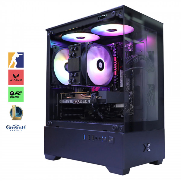 Bộ PC Gaming Core i5-12400F, RAM 16GB, AMD RX 6500 XT 4GB