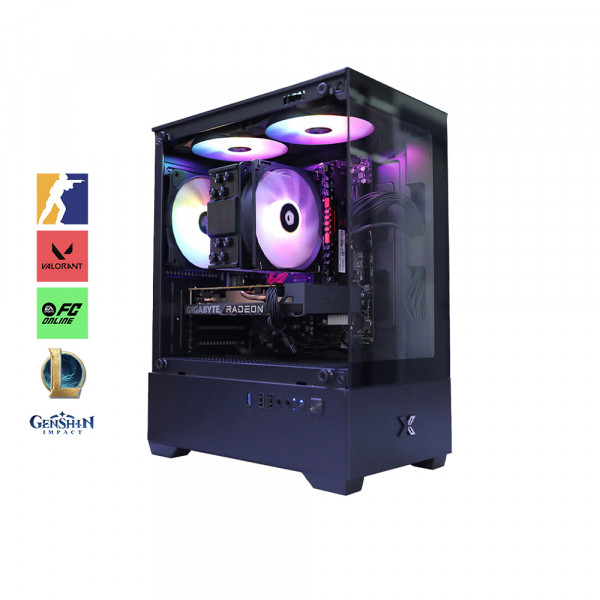 Bộ PC Gaming Core i5-12400F, RAM 16GB, AMD RX 6500 XT 4GB