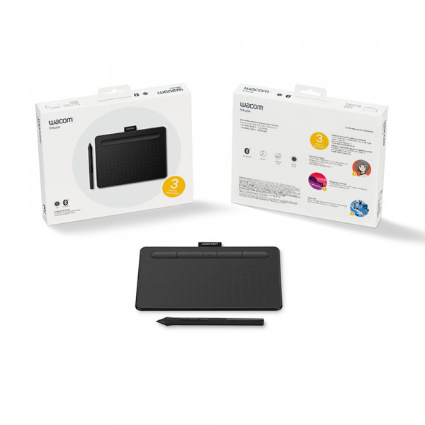 Bảng Vẽ Điện Tử Wacom Intuos S CTL4100WLK (Bluetooth, Black)