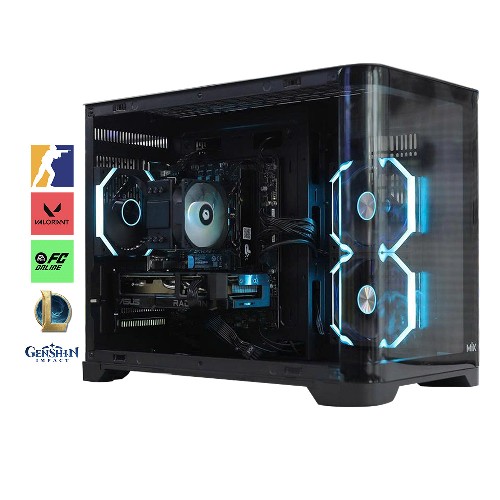 Bộ PC Gaming Intel i5 12400F, Ram 16GB, SSD 256GB, RX 9060XT 8GB [TẶNG MÀN HÌNH]