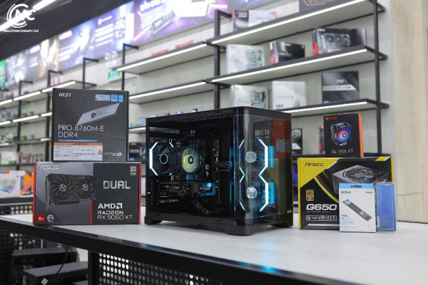 Bộ PC Gaming Intel i5 12400F, Ram 16GB, SSD 256GB, RX 9060XT 8GB [TẶNG MÀN HÌNH]