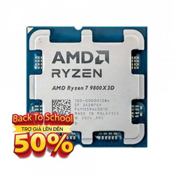 CPU AMD Ryzen 7 9800X3D TRAY NEW (Up To 5.2GHz | 8 Cores Zen 5 | 96 MB Cache)