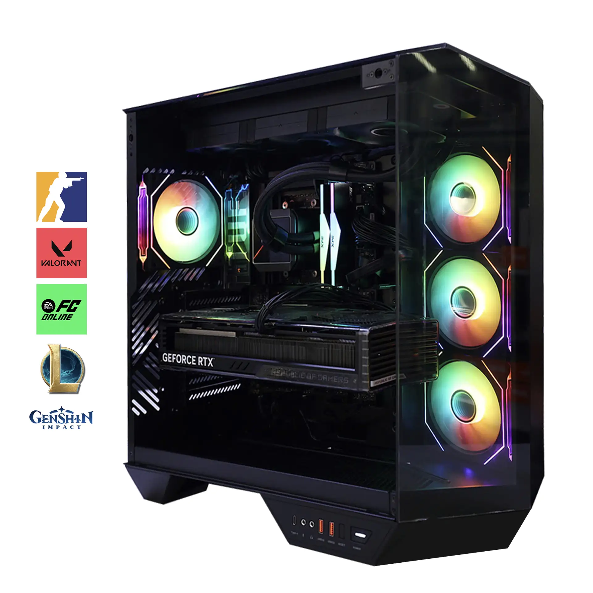 Bộ PC Gaming AMD Ryzen 7 9800X3D, RAM 32GB, RTX 4080 Super