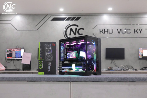 Bộ PC Gaming AMD Ryzen 7 9800X3D, RAM 64GB, RTX 5080 16GB