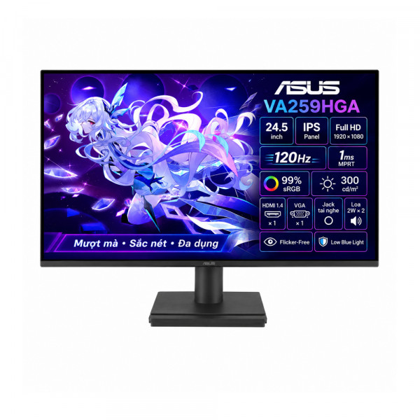 Màn Hình ASUS VA259HGA (24.5 inch | FHD | IPS | 120Hz | 1m | Loa)
