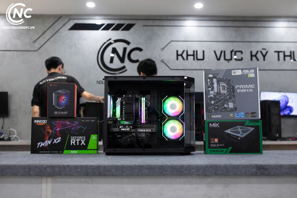 [TẶNG MÀN HÌNH] Bộ PC Gaming i5-13400F, RAM 16GB RGB, RTX 3060 12GB