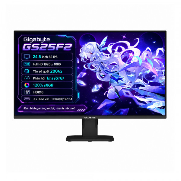 Màn hình Gigabyte GS25F2 (24.5 inch | FHD | IPS | 200hz | 1ms)