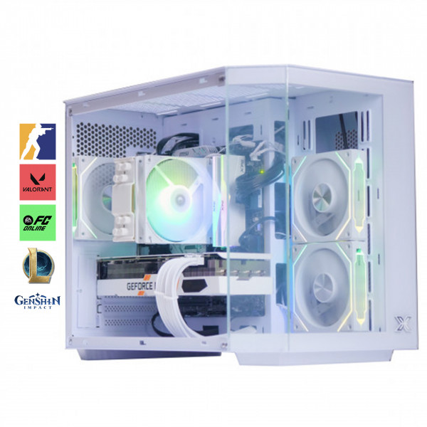 Bộ PC Gaming Core i5-13400F, RAM 16GB RGB, RTX 3060 12GB Ultra White