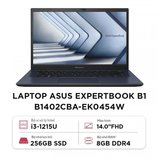Laptop ASUS ExpertBook B1 B1402CBA-EK0454W (i3-1215U | RAM 8GB | SSD 256GB | 14
