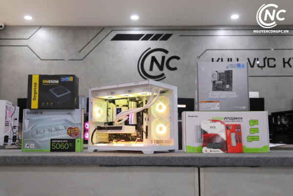 Bộ PC Gaming Intel Core i5-14600K, Ram 32GB, SSD 1TB, VGA RTX 5060 Ti 8GB