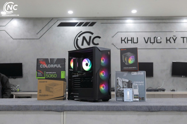 Bộ PC Gaming Intel Core i5-14600KF, Ram 16GB, VGA RTX 5060 [TẶNG MÀN HÌNH]