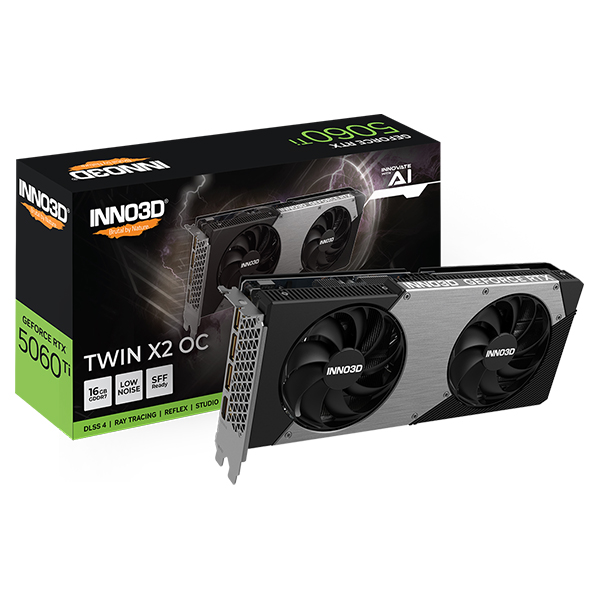 Card Màn Hình INNO3D GeForce RTX 5060 Ti Twin X2 OC 16GB