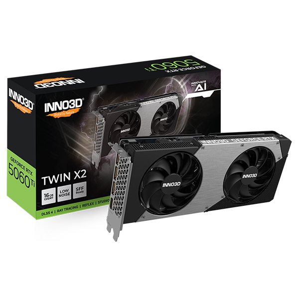 Card Màn Hình INNO3D GeForce RTX 5060 Ti Twin X2 16GB