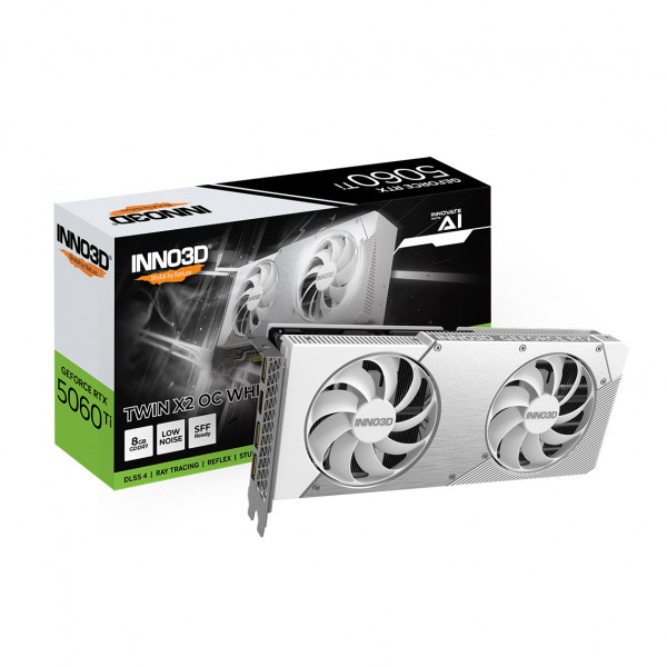Card Màn Hình Inno3D RTX 5060 TI 8GB Twin X2 OC GDDR7 White