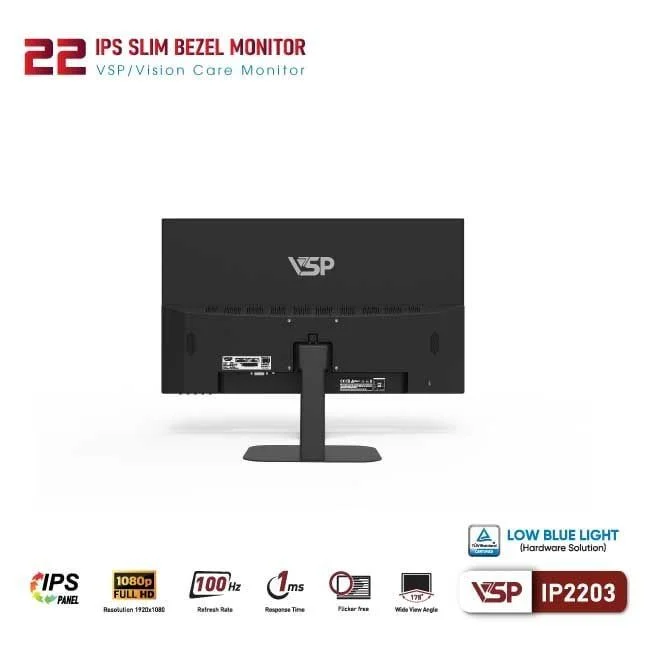 Màn hình VSP IP2205F (21.5 inch | Full HD | IPS | 100Hz | 1ms)