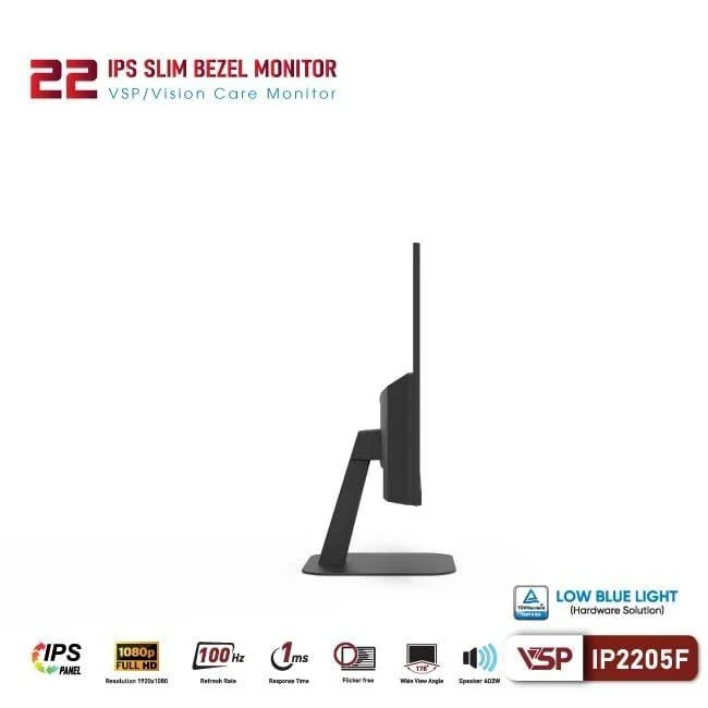 Màn hình VSP IP2205F (21.5 inch | Full HD | IPS | 100Hz | 1ms)