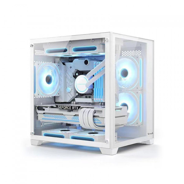 Vỏ Case VITRA CRYSTAL S1 LITE White ( MATX | Màu Trắng | Rad 240)