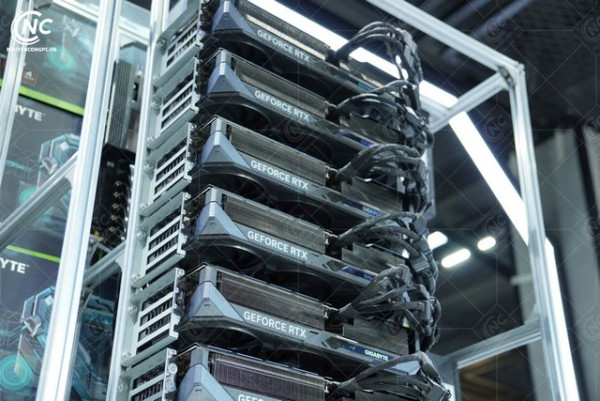 Bộ PC AI: 7 VGA RTX 5090 32GB, CPU AMD Threadripper 7965WX