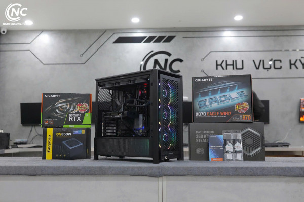 Bộ PC Đồ họa AMD Ryzen 9 9950X, Ram 32GB, VGA RTX 3060 12G [TẶNG MÀN HÌNH]