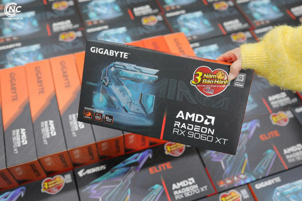 Card Màn Hình GIGABYTE Radeon RX 9060 XT GAMING OC 8G (GV-R9060XTGAMING OC-8GD)