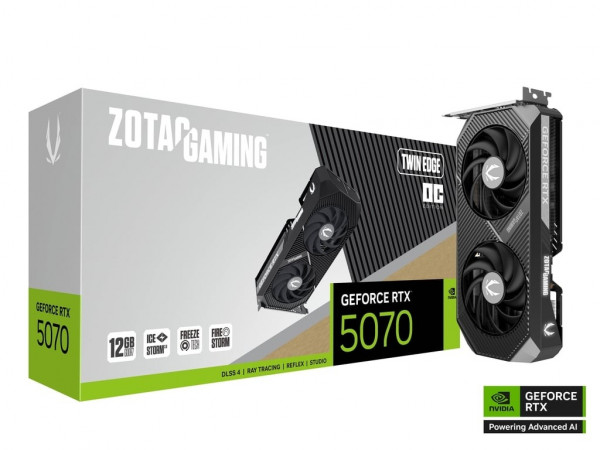 Card Màn Hình ZOTAC GAMING GeForce RTX 5070 Twin Edge OC (ZT-B50700H-10P)