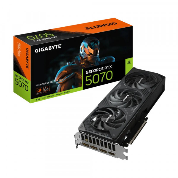 Card Màn Hình GIGABYTE GeForce RTX 5070 WINDFORCE OC SFF 12G (GV-N5070WF3OC-12GD)