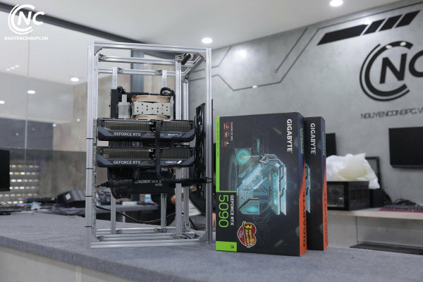 Bộ PC AI Ryzen Threadripper 7960X, 2x RTX 5090 32GB, RAM 128GB