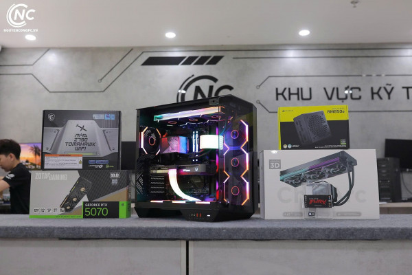 Bộ PC Gaming Intel Core i7-14700F, RAM 32GB, VGA RTX 5070 12GB