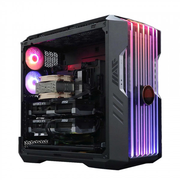 Bộ PC AI AMD Ryzen Threadripper 7970X, 128GB RAM DDR5, Dual VGA RTX 5090 32G