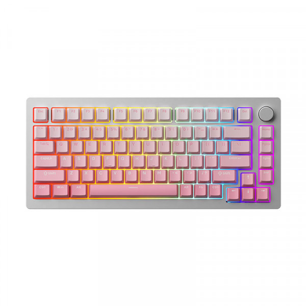 Bàn Phím MonsGeek M1 QMK Silver (Full Nhôm – Mạch Xuôi – QMK / VIA – RGB – Hotswap)