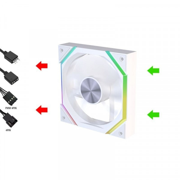 FAN LEOPARD GALAXY RS 120 ARGB Trắng Ngược