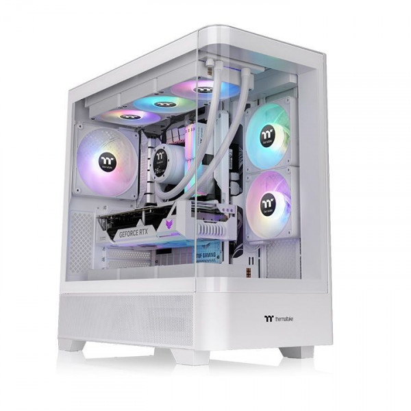 Vỏ Case Thermaltake View 290 TG ARGB (Trắng, Sẵn 3 Fan ARGB)