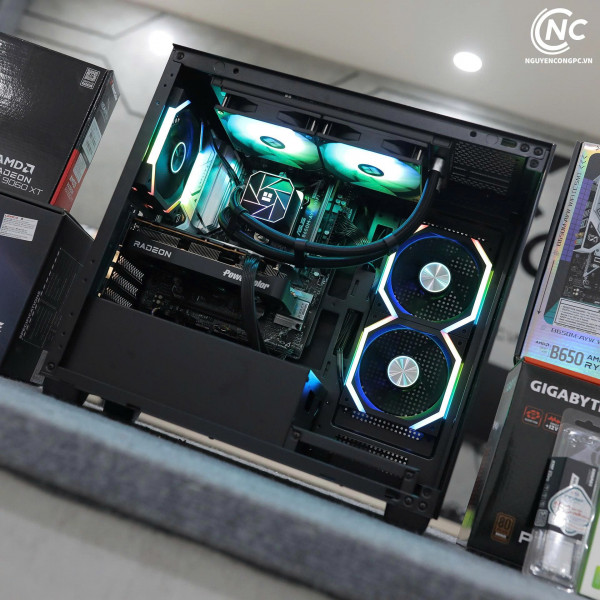 Bộ PC Gaming Ryzen 5 7500F, RAM 16GB, RX 9060 XT 16GB