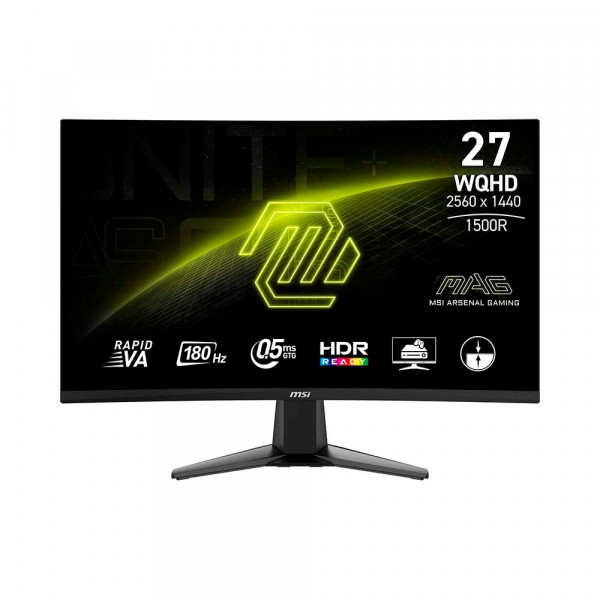 Màn hình Gaming cong MSI MAG 27CQ6F (27 inch, 2K, Rapid VA, 180Hz, 0.5ms)