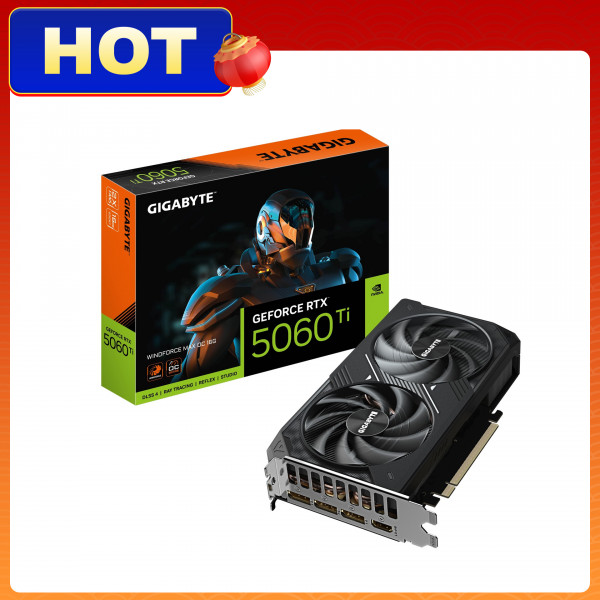 Card Màn Hình Gigabyte GeForce RTX 5060 Ti WINDFORCE MAX OC 16GB (GV-N506TWF2MAX OC-16GD)
