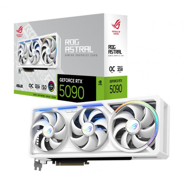 Card màn hình ROG Astral GeForce RTX 5090 32GB GDDR7 GAMING WHITE OC