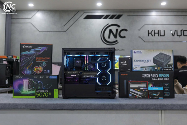 Bộ PC Intel Core Ultra 7 265K, RAM 64GB, RTX 5070 Ti 16GB