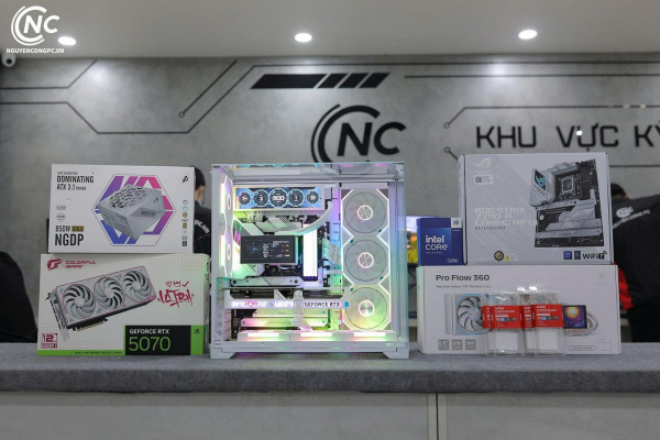 Bộ PC Gaming Intel Core i9-14900K, RAM 64GB DDR5, RTX 5070 12GB