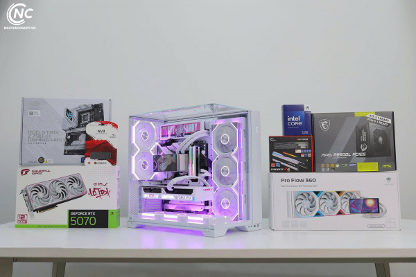Bộ PC Gaming Intel Core i9-14900K, RAM 64GB DDR5, RTX 5070 12GB