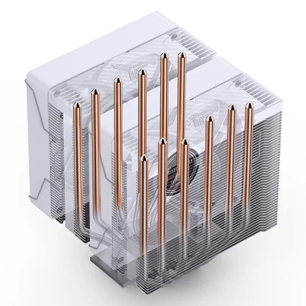 Tản Nhiệt Khí Jonsbo CR-3000E ARGB (Dual Tower, 6 Heatpipe, 2 Fan 120mm, Trắng)