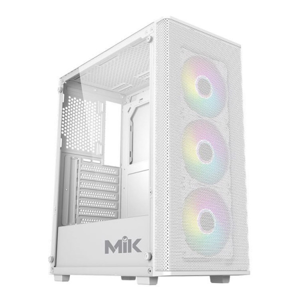 Vỏ Case MIK AION 3FA (Mid Tower, ATX, 3 Fan ARGB, Trắng)